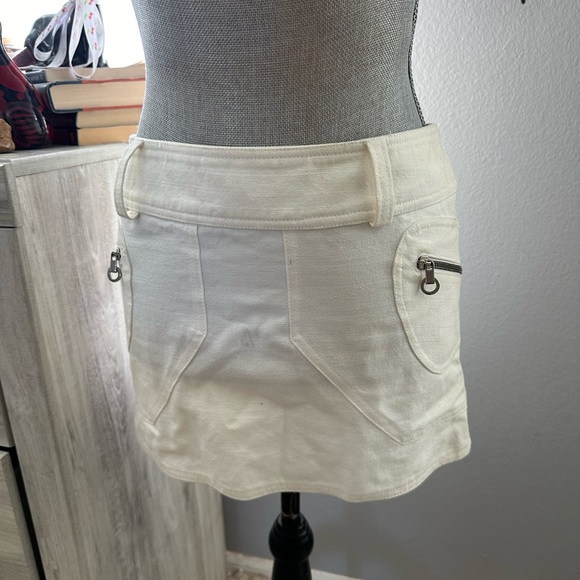 Vintage 2000’s Versus Versace White Mini Skirt - Picture 1 of 7